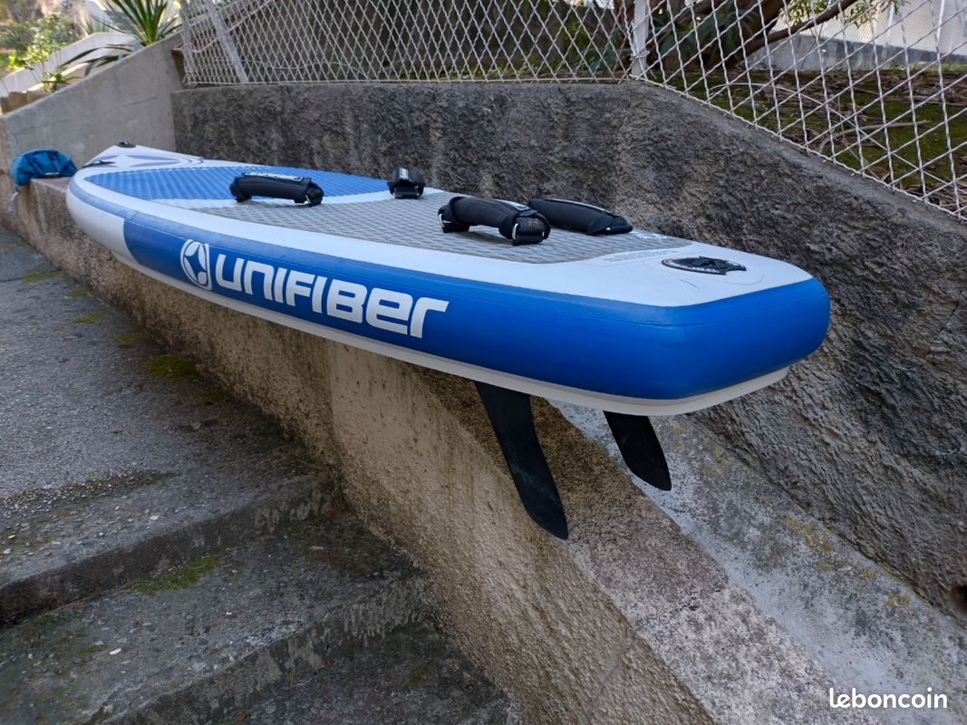 Planche De Windsurf Gonflable Brunelli 10.8 - Double Couche X Fusion - Bleue