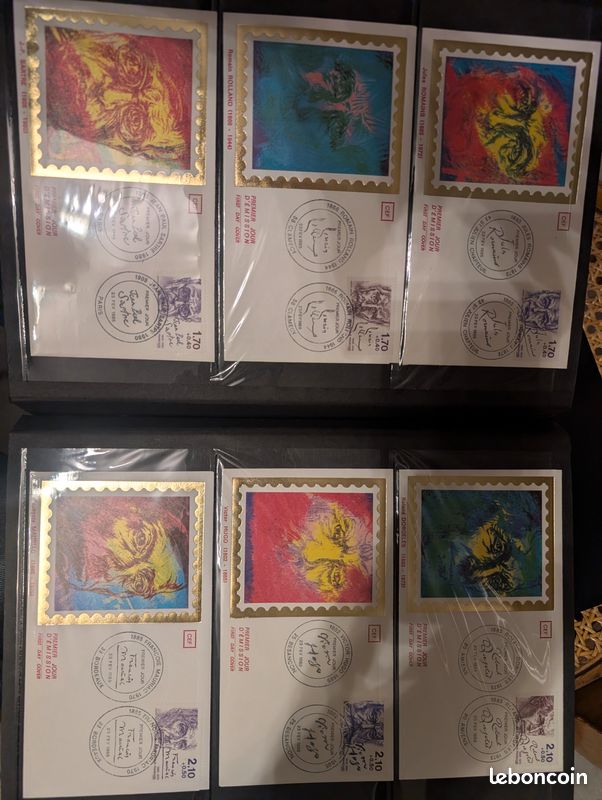 Collection Historique De Timbres – Lot De 20 Planches Illustrées 1er Jour – France