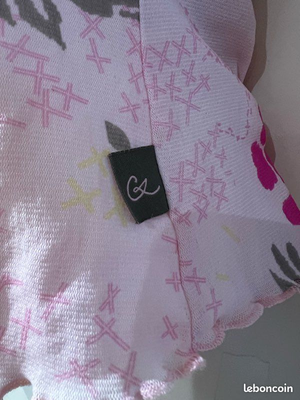 T-shirt Christian Lacroix, junior, Rose, jaune bleu, fuchsia fleuri 11 ans (image 13)
