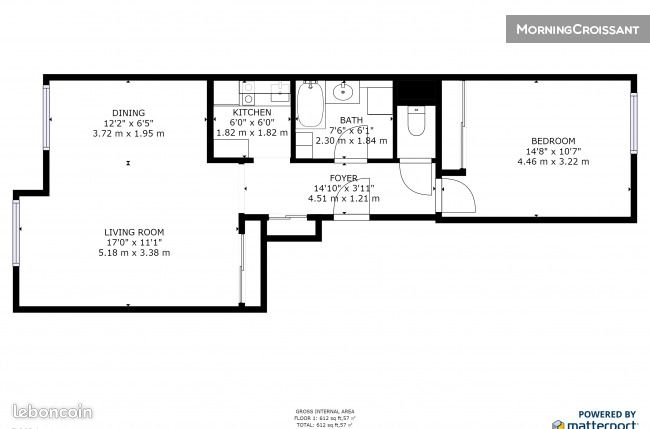 Appartement a louer paris-12e-arrondissement - 1 pièce(s) - 53 m2 - Surfyn