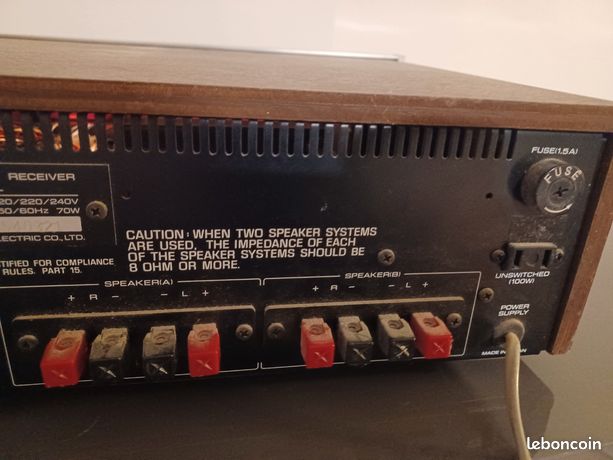 Ampli Tuner Vintage Toshiba SA-300L - Récepteur AM/FM Stereo (occasion)