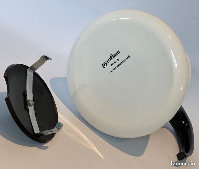Batterie 2 cocottes de cuisine vintage orange PYROFLAM Netherlands
