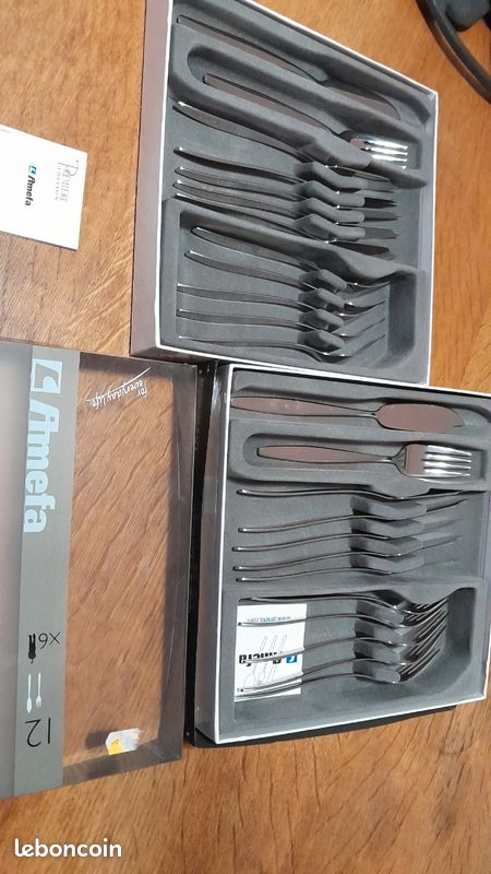 12 Couverts à Poisson En Inox - Argenté - Occasion