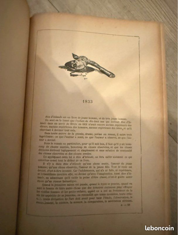 Victor Hugo – Han d’Islande – ill. Par G. Rochegrosse – Œuvres Complètes Tome VI – Reliure ancienne (image 5)