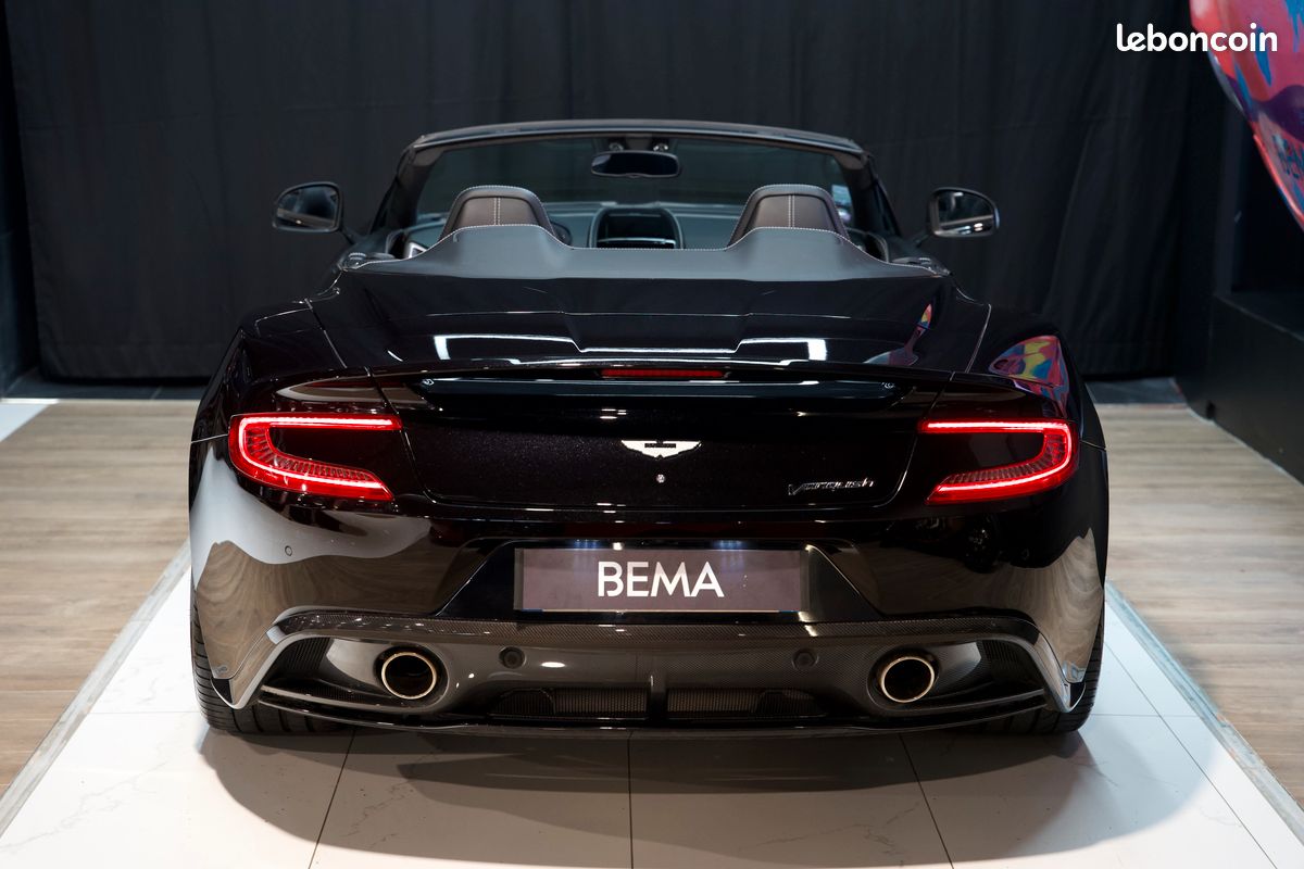 ASTON MARTIN VANQUISH II VOLANTE V12 6.0 576cv | Origine France | Bang & Olufsen | Freinage céramique | Onyx Black | À partir de 2135/mois (image 5)