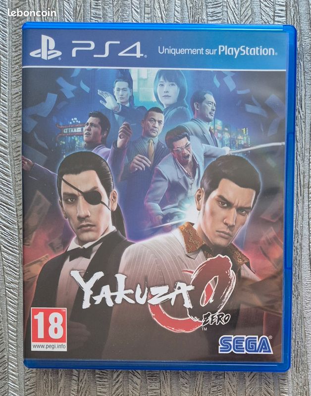 Yakuza 0 Zero PS4 - Jeu D'occasion Sans Notice, PEGI 18, SEGA