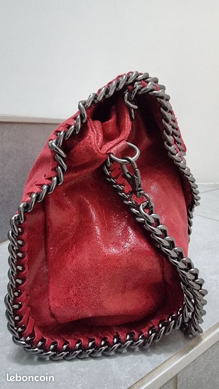 Sac à main neuf Tamaris rouge en cuir Accessoires Bagagerie