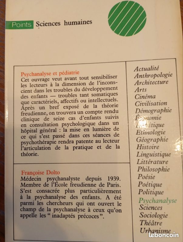 Françoise Dolto Psychanalyse et pédiatrie (image 2)