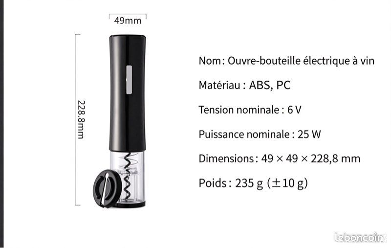 Coffret verres à vin 6 personnes + carafe + ouvre-bouteille – neuf (image 4)