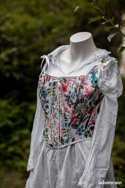 Corset Bustier Femme, Medieval Ventre Plat Corset Top Satin Taille