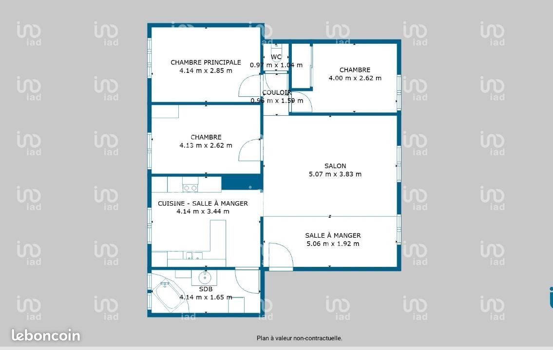 Appartement a louer saint-nazaire - 4 pièce(s) - 82 m2 - Surfyn