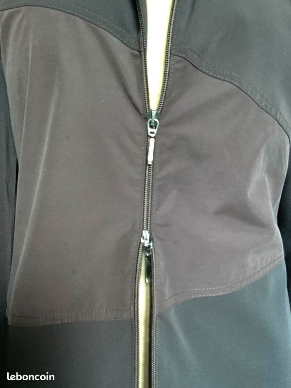 Veste Jacqueline Riu En Tweed Coton - Taille 40 - Marron - Mi-longue, Manches Longues - Occasion TB