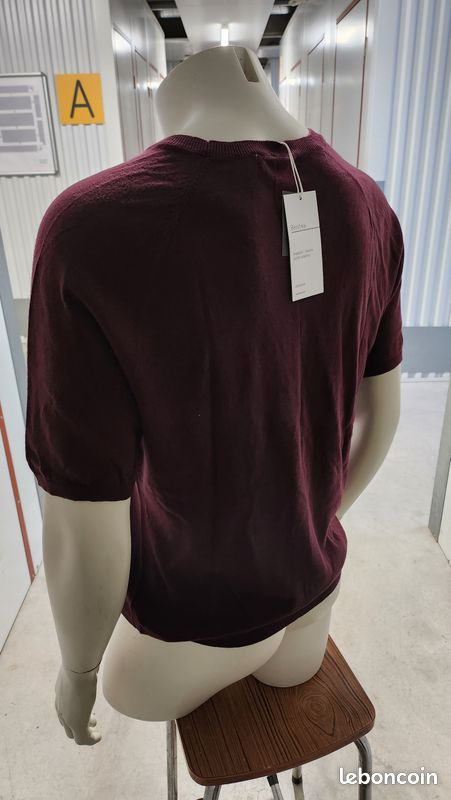 👕 Pull Bershka - Bordeaux, Manches Courtes, Taille XL (image 5)