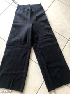 Pantalon noir large femme primark molleton taille s (image 1)