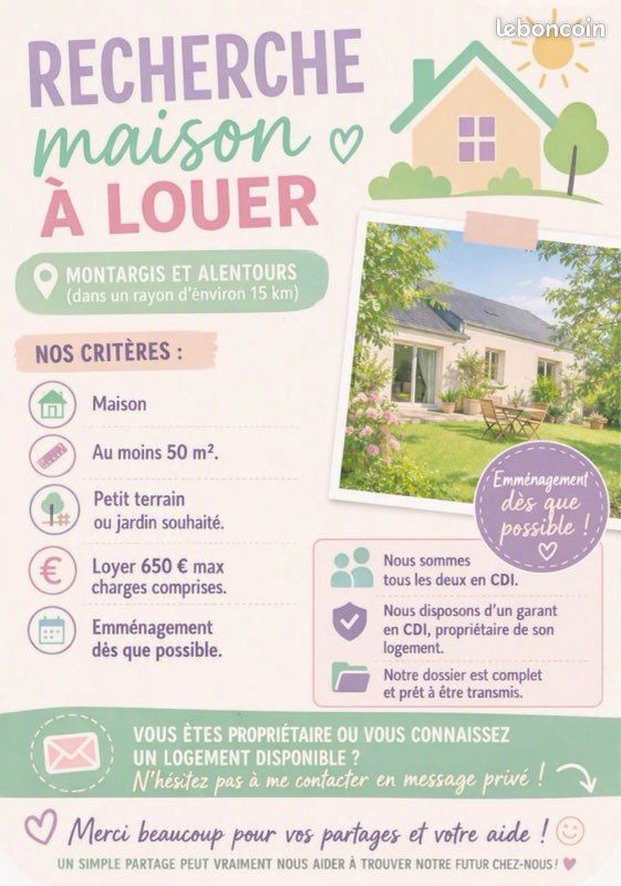 Appartement 3 pièces 50 m² · à Montargis · 50 m² · 650 €/mois