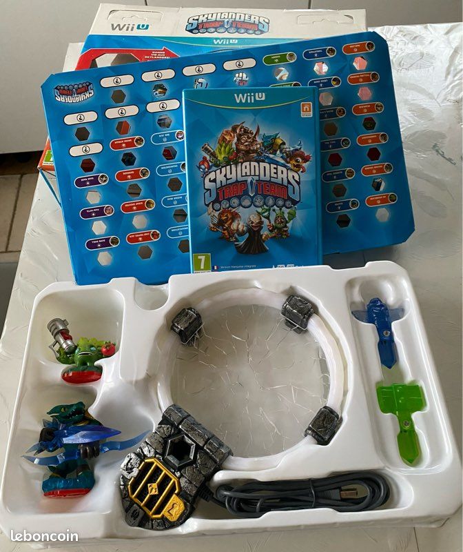 Coffret Wii Skylanders Trap Team - Jeu Neuf Sous Blister, Avec Figurines Et Accessoires