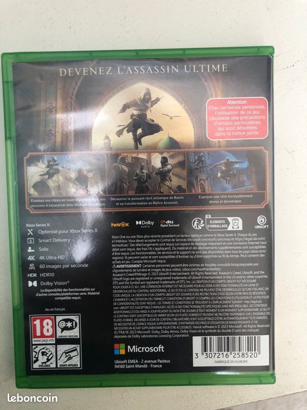 Assassin's Creed Mirage (D'occasion) à bussigny pour CHF 19 - avec