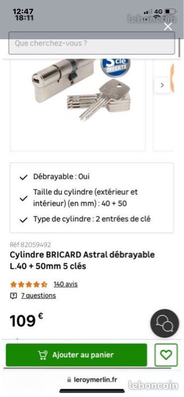 Cylindre portée bricard (image 2)