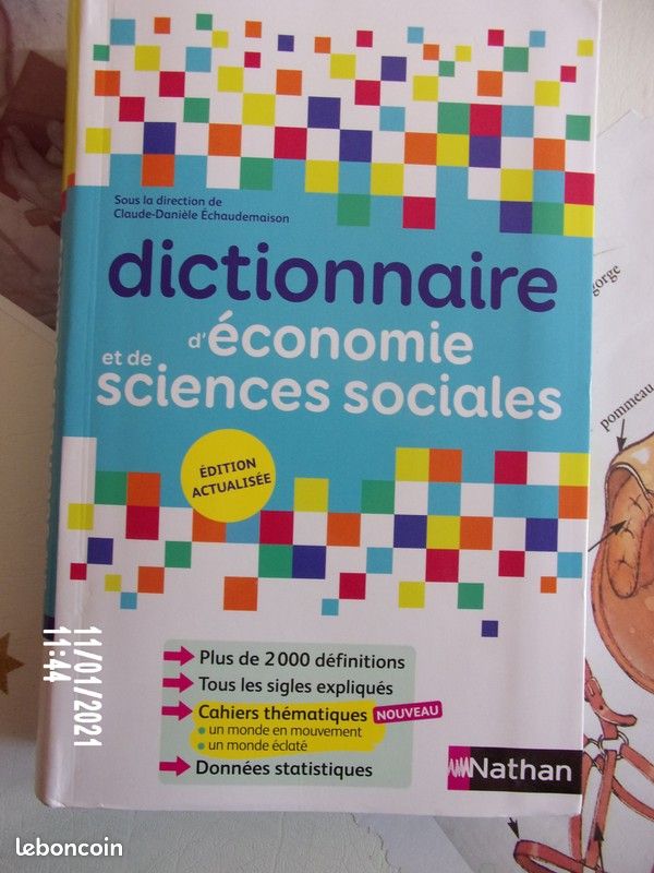 Ldictionnaire économie et sciences sociales livre Nathan (image 1)