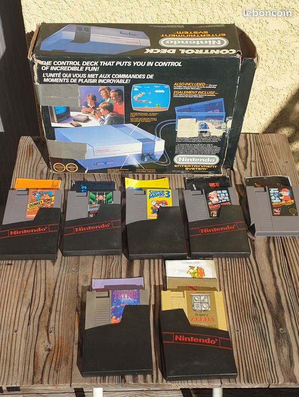 Nintendo nes originale 1989 ASD + 7 jeux (image 1)