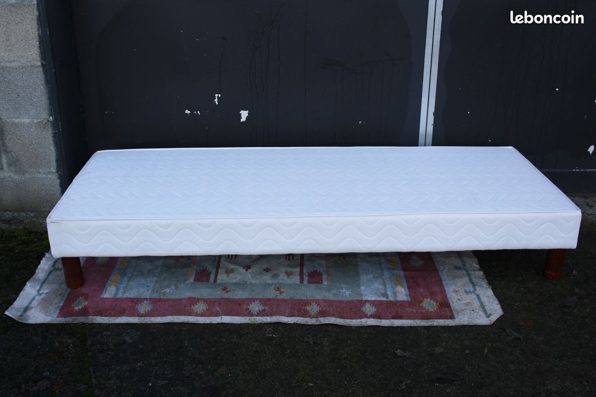 Sommier 1 place 1 personne matelas (image 1)