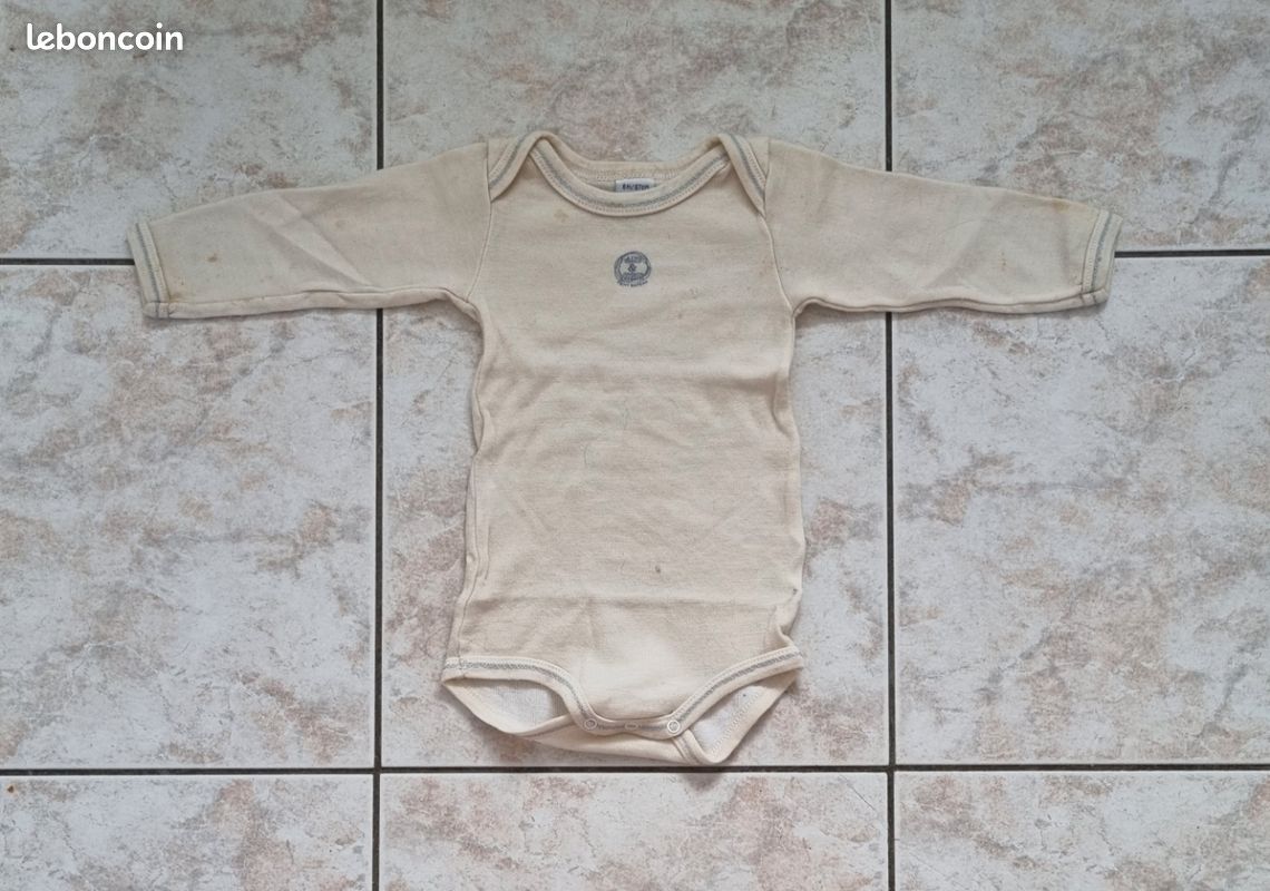 Lot de 6 bodies à manches longues Petit Bateau mois (image 7)