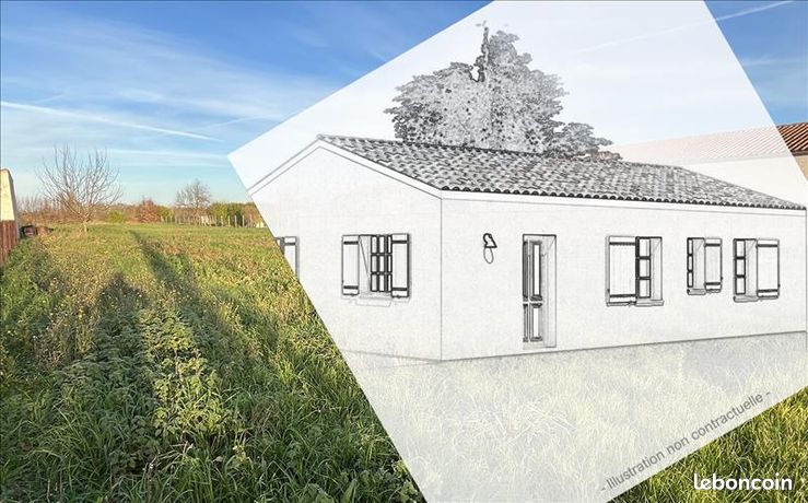 Terrain 1 674 m² Le Gua