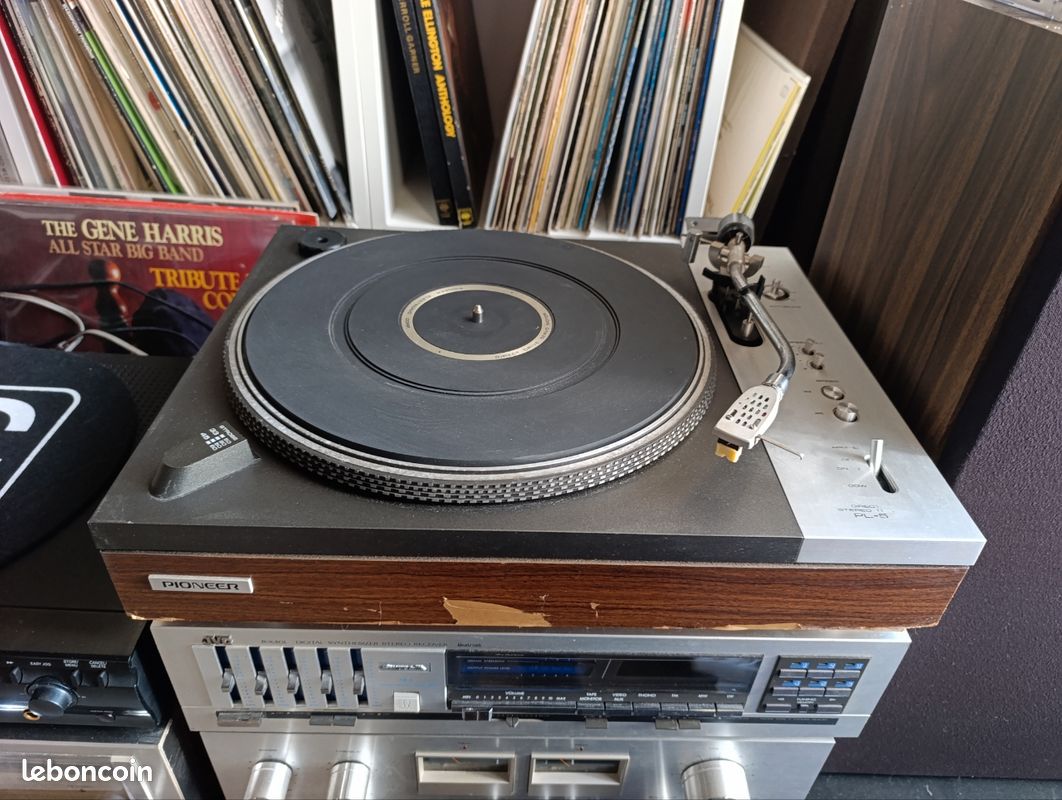 COFFRAGE POUR PLATINE vinyle Dual CS 1237 - bois noir EUR 19,90