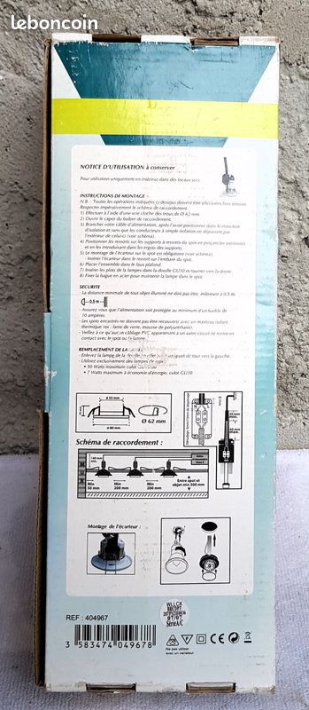 Lot de 3 spots encastrables (image 4)