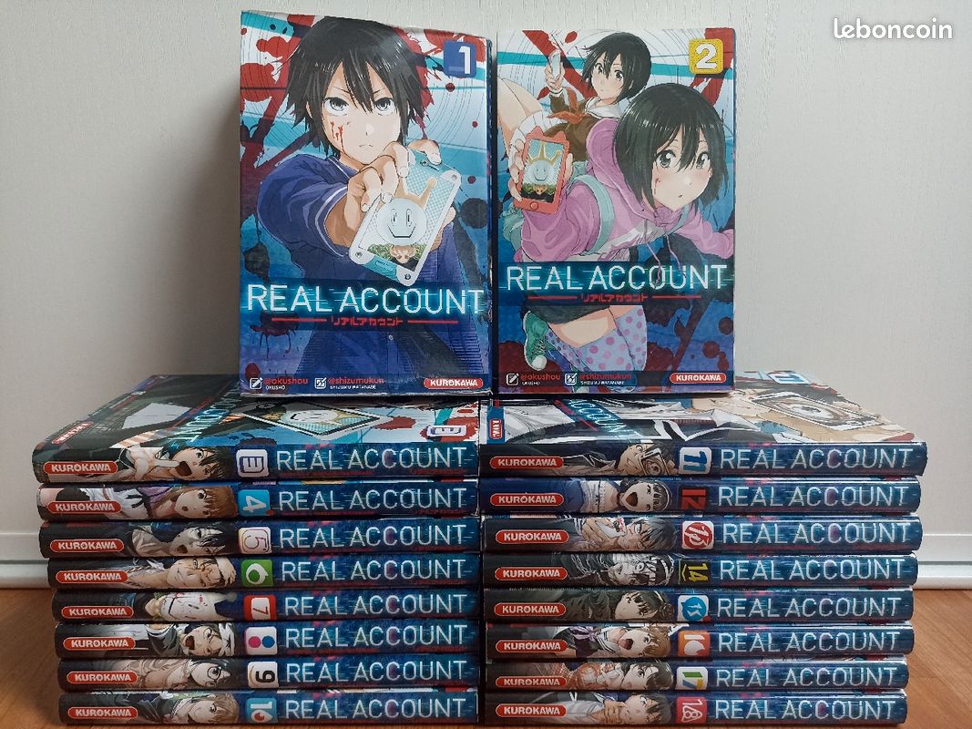 MANGA Real Account tome 1 à 18 - Livres