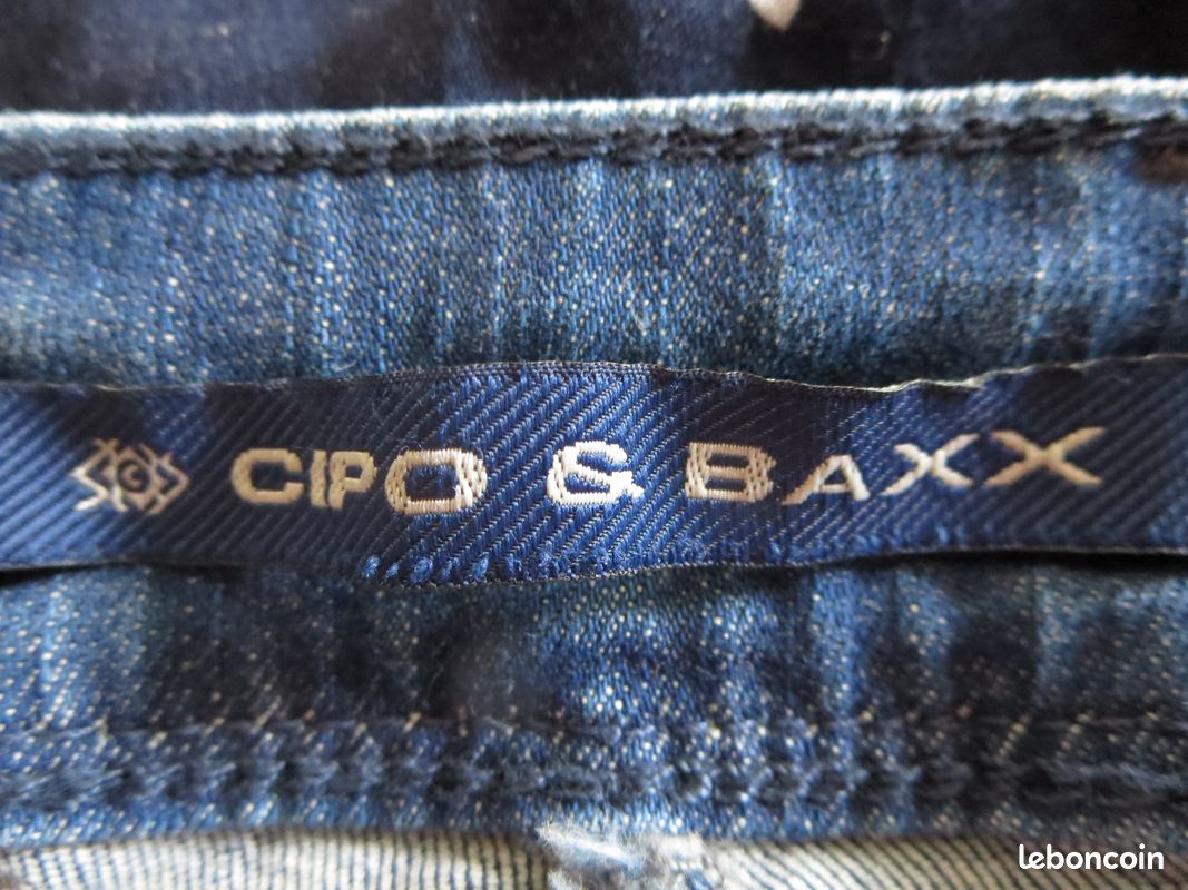 Jean bleu Cipo & Baxx – 91 % coton – Taille 38 – Neuf (image 3)