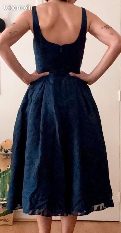 Robe de cérémonie bleue marine (image 2)