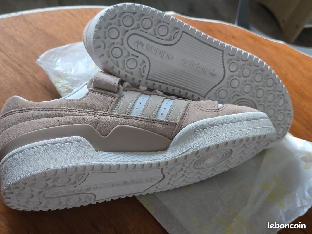 Chaussures basket adidas Forum Low W Wonder Taupe Core White Ftw