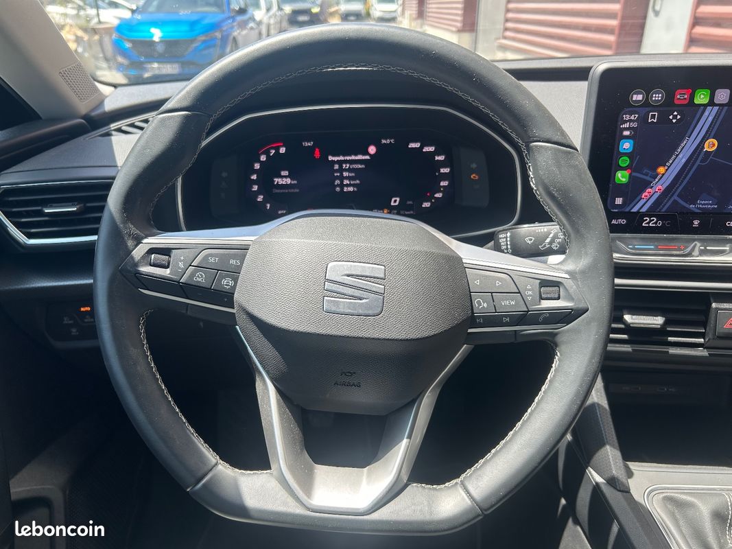 SEAT LEON 1.0 TSI 110 ch /7900 Km/Carplay/Garantie 12 mois/Entretien complet/ (image 13)