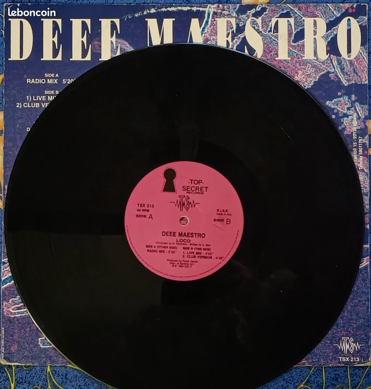 VINYLE maxi 45 tours DEEE MAESTRO (image 4)