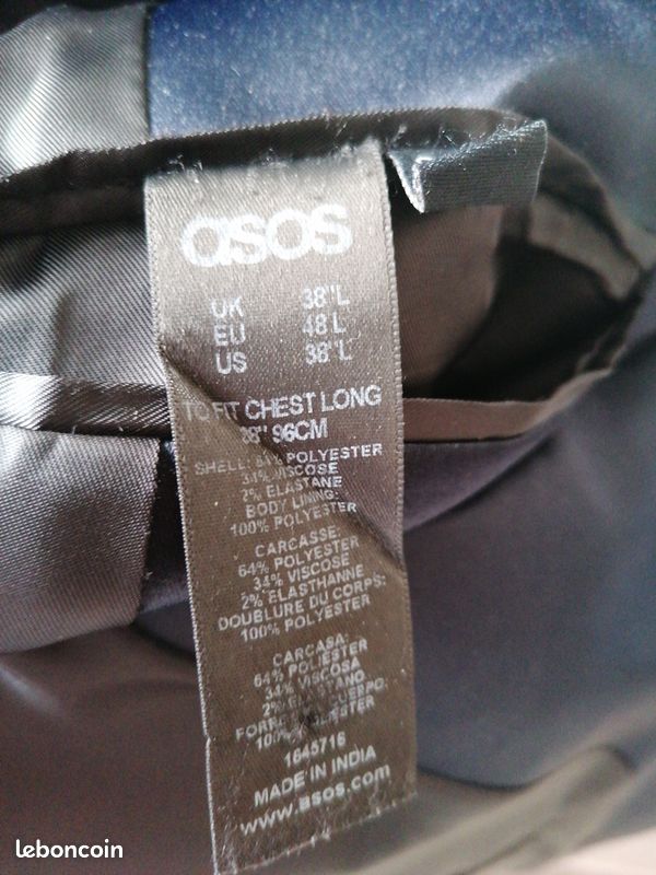 Veste homme bleu L (image 5)