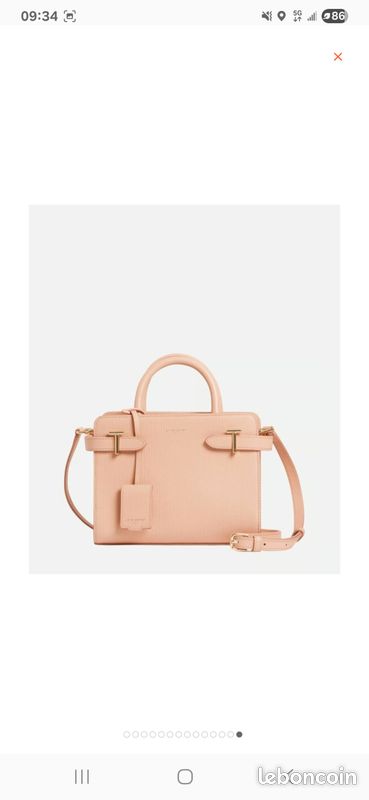 Le Tanneur Le Tanneur Sac À Main En Cuir Rose Liseron