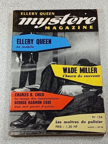 [Livre] Mystère Magazine N° 154 - Bon état (image 1)