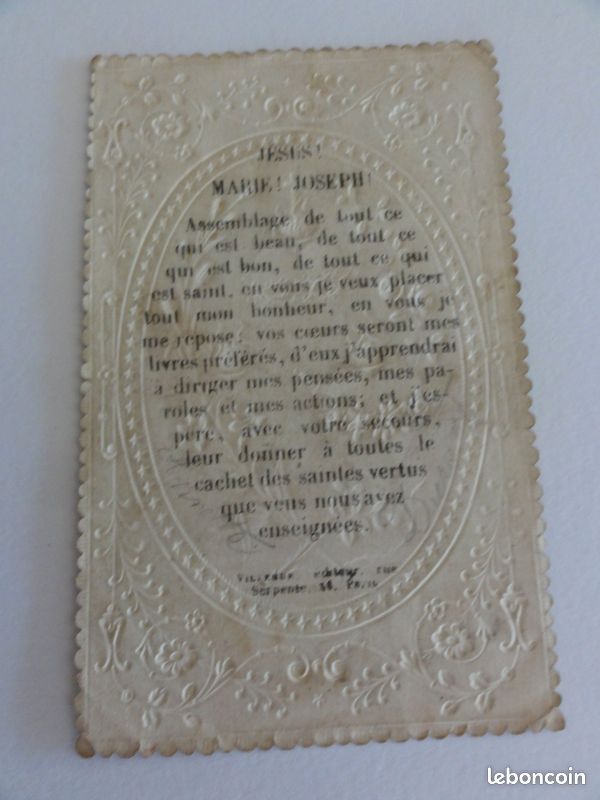 Ancienne Image Pieuse – Canivet Master Castissima – Vintage Religieux