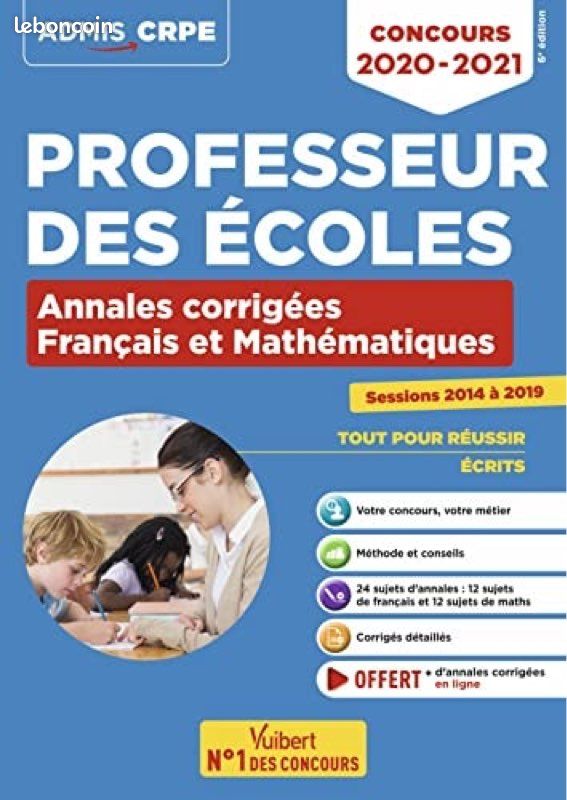 CRPE annales corrigées français et maths (image 1)