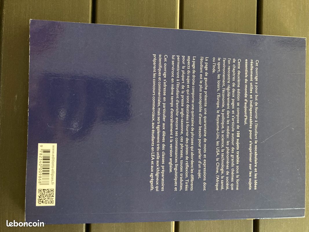 Livre vocabulaire thématique anglais français le monde d’aujourd’hui (image 2)