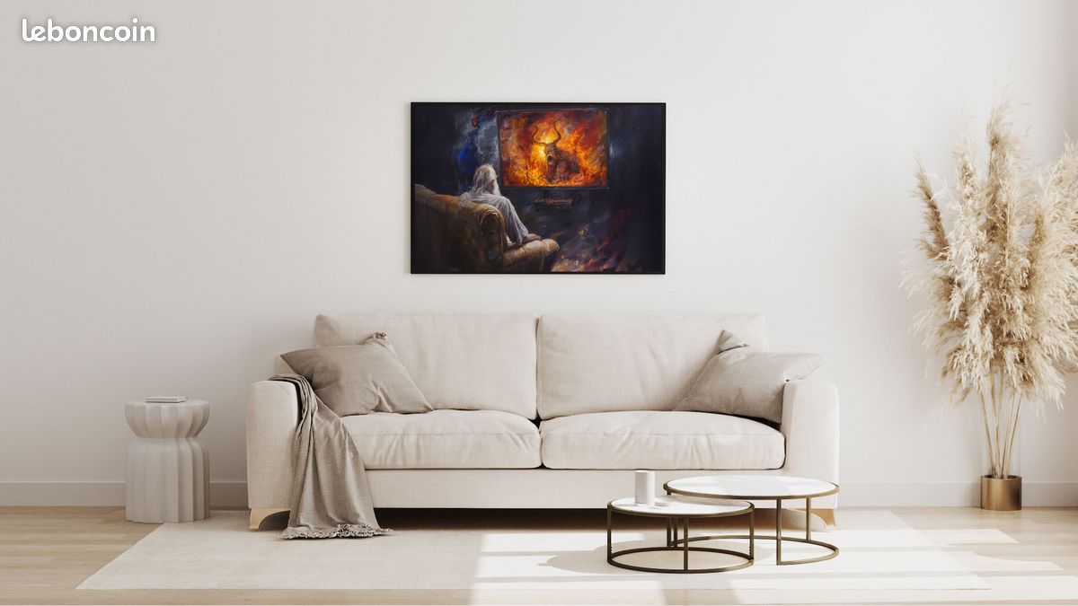 "La folie de Saroumane" - Poster fan art - Format A3 (42 x 29,7cm) - A2 et A4 disponibles (image 2)