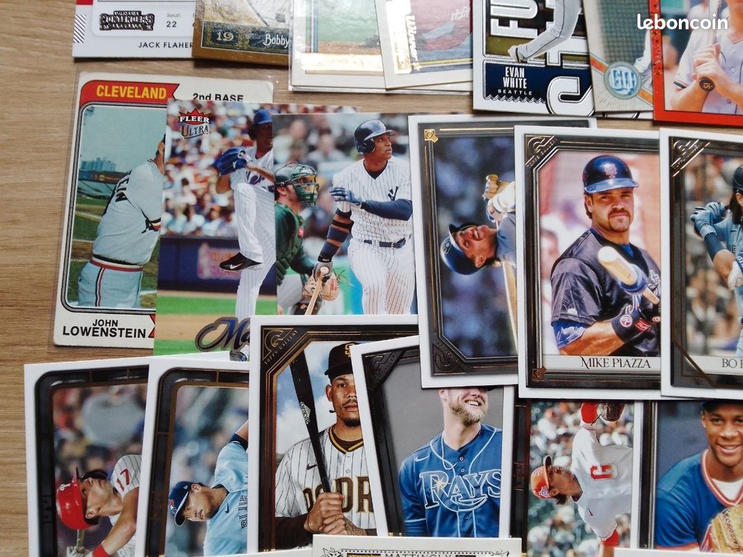 Lot de 50 cartes baseball différentes dont un autographe Topps Bowman etc (image 3)