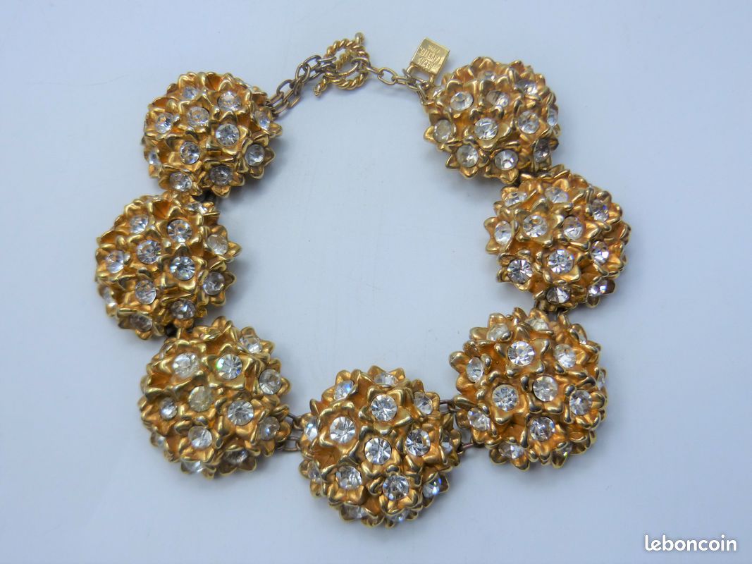 IMPORTANT COLLIER SAUTOIR 1980 signé ALEXIS LAHELLEC PARIS