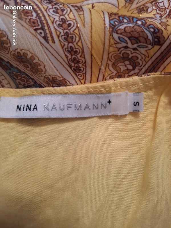 Robe longue imprimée Nina Kaufmann. Taille S mais taille 42 (image 5)
