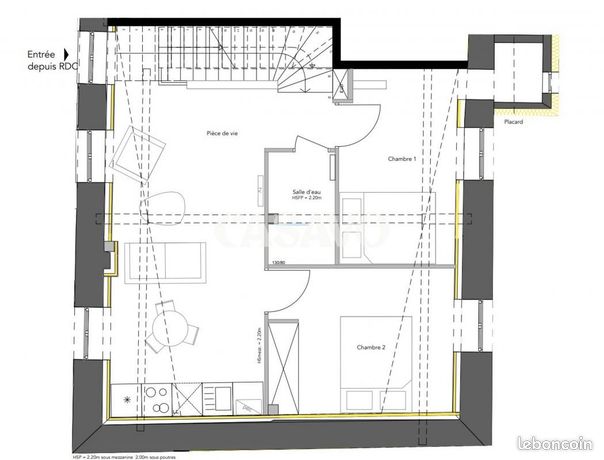 Duplex 4 pièces 72 m²
