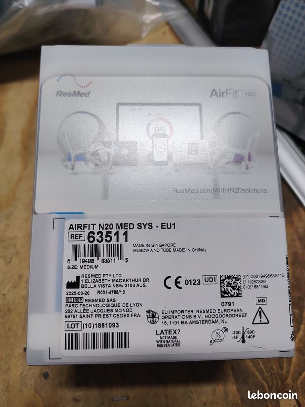 Masque Resmed AirFit N20 M (image 2)
