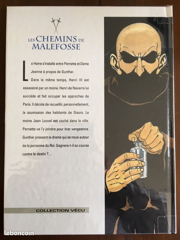 Bd "Les chemins de Malefosse" T2 en DL 09/1997 état neuf (image 2)