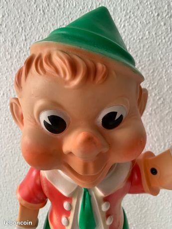 Rare Figurine Vintage Pinocchio En Étain - Jouet Miniature - Philippe Etain