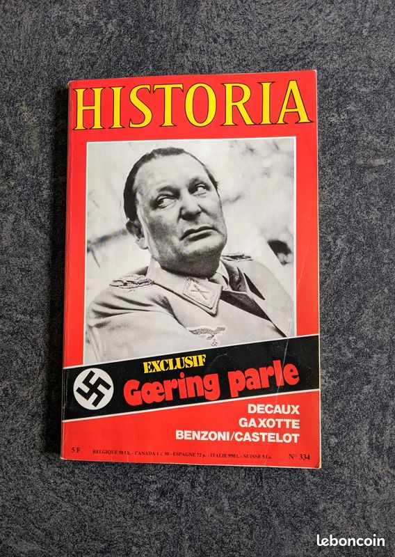 Fascicule Historia avec article sur Goering (image 1)